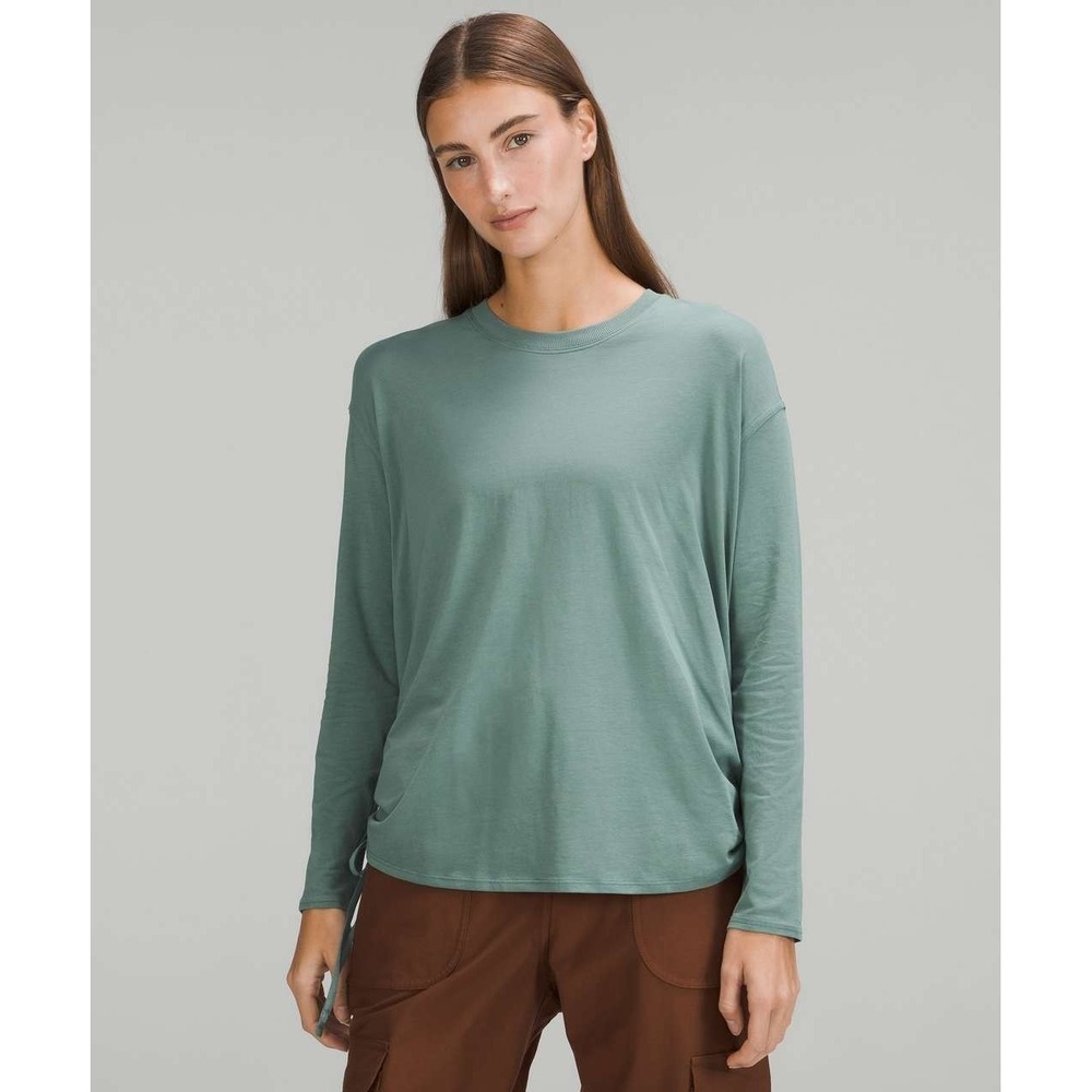 Lululemon Pima Cotton‎ Side-Cinch Longsleeve Shirt